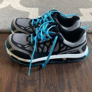 Red Wing 2338 Women's Size 6 Gray Black Electrical Hazard Aluminum Toe Shoes EUC